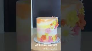 The easiest fondant flowers | Easy fondant flower tutorial