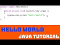 How To Code Your First Hello World Program In Java: Java Tutorial 1