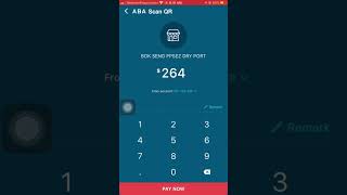 របៀបទូទាត់លុយតាម ABA QR Code - How to Payment with ABA QR Code .