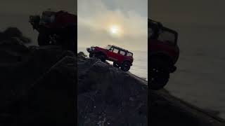 Traxxas trx 4m bronco crawling on a rock!