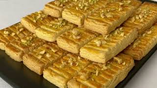 شیرینی آرد ذرت😋 اولین بار در زبان فارسی بسیار خوشمزه ترد و پوک بدون بیکینگ پودر 👌