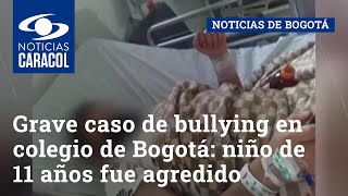 Grave caso de bullying en colegio de Bogotá: niño de 11 años fue agredido con un cuchillo