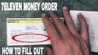 ✅ How To Fill Out 7/11 Western Union Money Orders 🔴