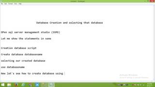 How to create database in sql server 2008|2008r2|2012|2014