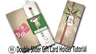 Double Slider Card /Gift-card Holder Tutorial