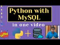 Python with MySQL database in one video  with Project
