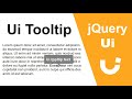 jQuery UI Tooltip | Animated Tooltip using jQuery UI