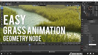 How to make Grass field with Geometry Nodes in Blender 2021 (+ Grass animation )