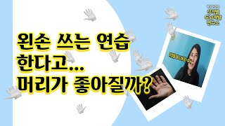 왼손잡이, 왼손 쓰는 연습을 한다고 머리가 좋아질까요? | 호두까기선생