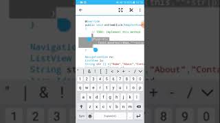 Android AIDE Studio Navigation Drawer Tutorial Part No 4