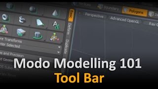 Modo Modelling: Tool Bar