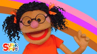 Pink Purple Orange Brown With The Super Simple Puppets | Kids Song | Super Simple Songs