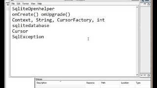 Android CRUD operation session 1 description Sqliteopenhelper and sqlite database
