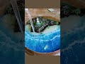 Epoxy Resin Ocean Table vs Wood | Amazing Extremely Creative Woodworking Idea #Shorts