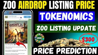 ZOO Airdrop Listing Price (Price Prediction): Is $300 Possible? \