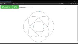 animated ellipse from circles thingy javascript version