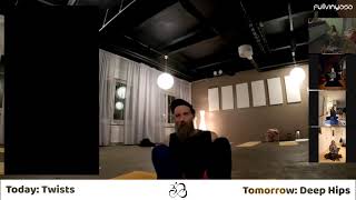 UK Restream (sound starts at 10 min) - 6AM Daily Yoga | Friday's Twist Flow | #fv30plus