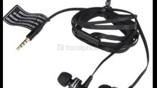 AWEI ES900i In ear Style Flat Cable Earphone for MP3 MP4 Players Blacke