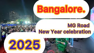 Bangalore MG Road New Year celebration 2025 #bangalore #mgroad