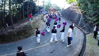 津熊屋台 拝殿前差し～下山 甲八幡神社 令和６年秋季例祭本宮