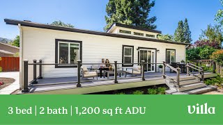 3 bed | 2 bath | 1,200 sq. ft. ADU (with a sauna room!)