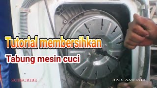 tutorial membersihkan tabung mesin cuci fron loading