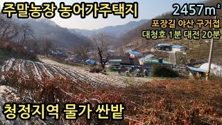 (매물번호12700) 보은부동산 2457㎡(743) 보은땅 보은군토지매매매물 대전토지 물가땅 강가토지 청주땅 청주토지 싼땅 옥천부동산 시골토지 영동부동산 산속생활 대전땅