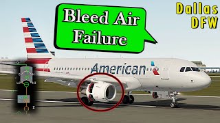 American A319 REJECTS THE TAKEOFF at DFW | "Had a Compressor Stall"