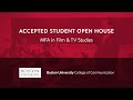 COM Open House: Film & TV Studies MFA