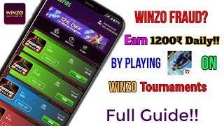 Winzo Free Fire Tournaments Tutorial || Winzo Free Fire Gameplay