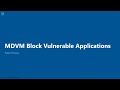 software usage insights application blocking and firmware vulnerability assessment with mdvm