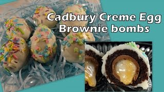 Cadbury Mini Creme Egg Brownie Bombs -with yoyomax12