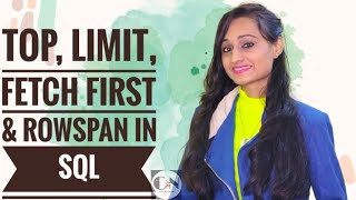 SELECT TOP,LIMIT,FETCH FIRST & ROWNUM Clause in SQL