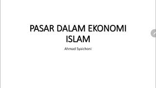 Pasar dalam Ekonomi Islam