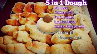 5 IN 1 DOUGH  | PANDESAL,PAN DE COCO, ENSAYMADA,CHEESE ROLL, SPANISH BREAD