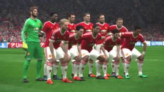 PES 2016 - UEFA Champions League Intro - Manchester United vs Chelsea (English Commentary)