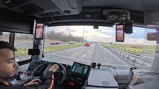 BUS DRIVER POV : (NEW) IVECO CROSSWAY ELECTRIC ( Qbuzz Line: 295) Rotterdam-Utrecht centraal 2024