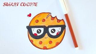 How To Draw Smart Cookie 🍪+😎