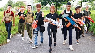 Superhero action Spiderman S.W.A.T Sniper Nerf guns Kidnapper Lance Knight Rescue Brother Nerf war