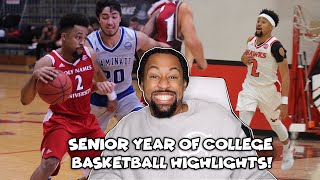 Reacting To My Senior Year Of College Basketball Highlights!