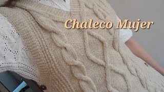 Dos agujas: Chaleco Mujer, siempre útil, bonito y entretenido para tejer!!