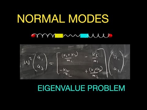 Classical Mechanics Finding Normal Modes For Coupled Oscillators With