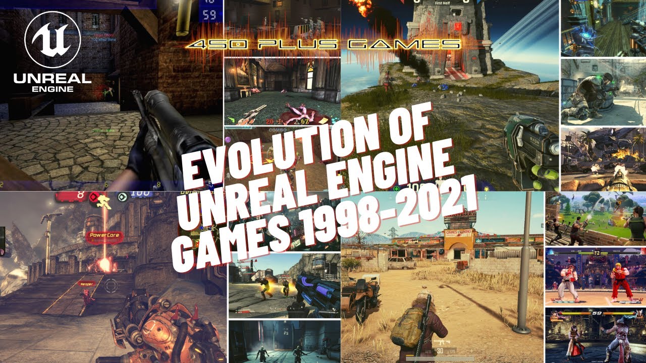 Evolution Of Unreal Engine Games 1998-2021 (UE 1 To UE 4) - YouTube