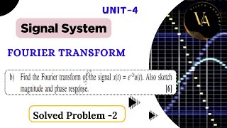 Solved Problem -2 | Fourier Transform | Signal System | Vijaya Academy |