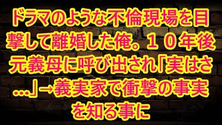 ドラマのような不倫現場を目撃して離婚した俺。１０年後元義母に呼び出され「実はさ…」→義実家で衝撃の事実を知る事に【総集編】