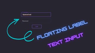 How to Create floating Label Text Input || Using HTML CSS & JS || Floating Label .
