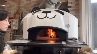 ピッツェリア朝の火入れ。窯を整えるまで。2023/1/15  焚き火/PIZZA/PANDA