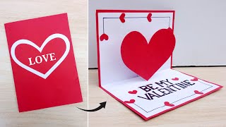 Valentine's Day card // DIY Valentine's day pop up greeting card // How to make valentine's day card