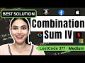 Combination Sum IV - LeetCode 377 - Python #dynamicprogramming #leetcode #combinationsum #blind75