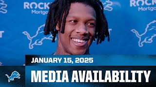 Detroit Lions players meet with the media | January 15, 2025